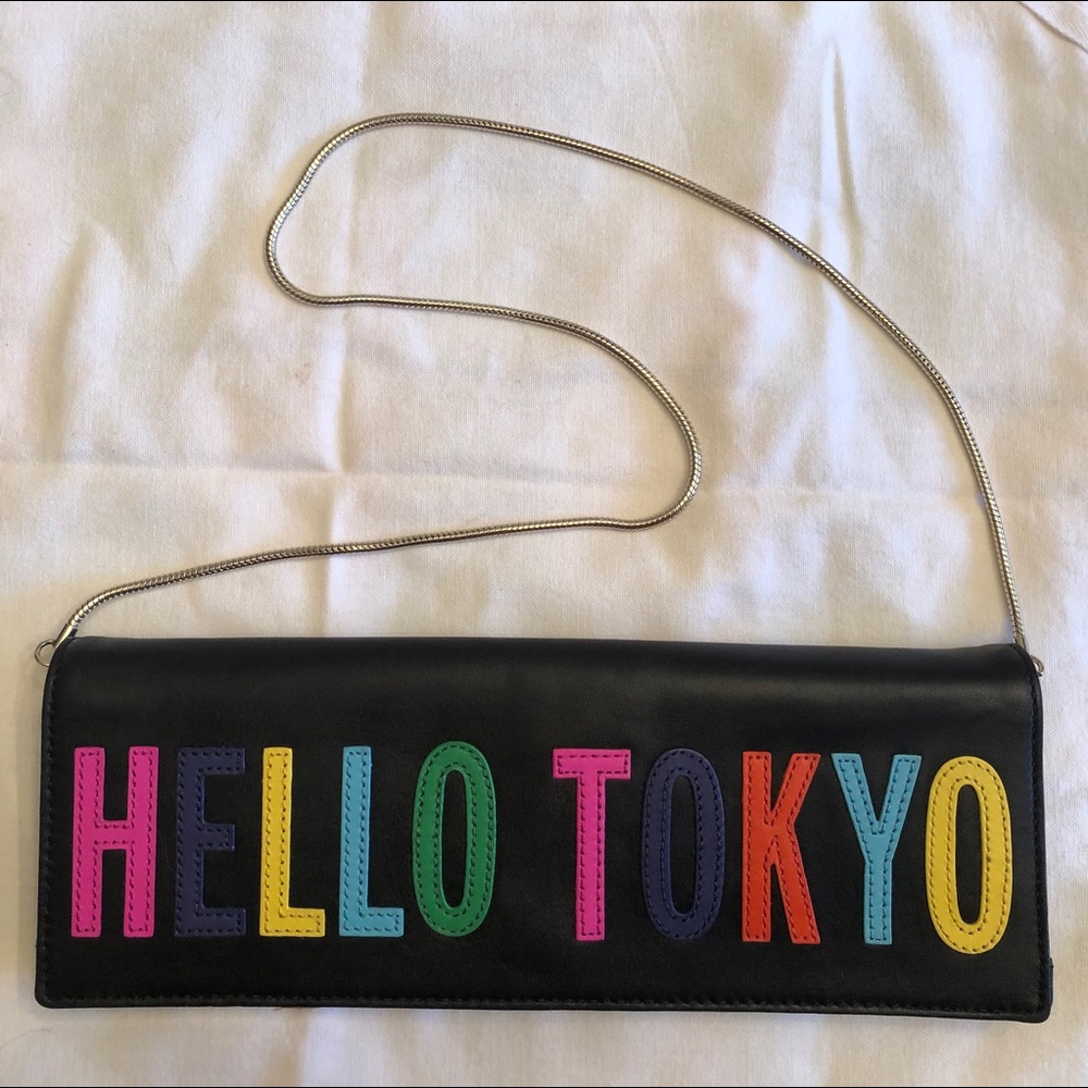 Kate Spade clutch with chain